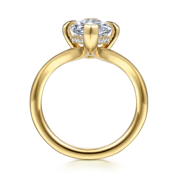 Gabriel & Co. Contemporary14K Yellow Gold Cosmic Marquise Cut Engagement Ring Image 2 SVS Fine Jewelry Oceanside, NY