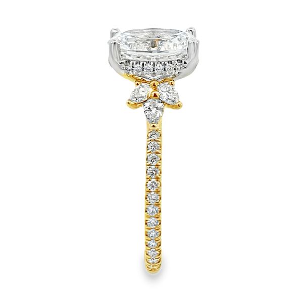 Verragio Renaissance Yellow & White Gold Engagement Ring Image 2 SVS Fine Jewelry Oceanside, NY