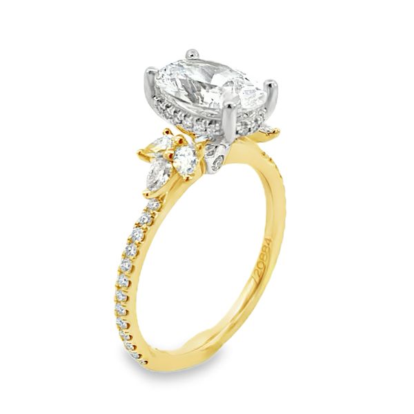 Verragio Renaissance Yellow & White Gold Engagement Ring Image 3 SVS Fine Jewelry Oceanside, NY