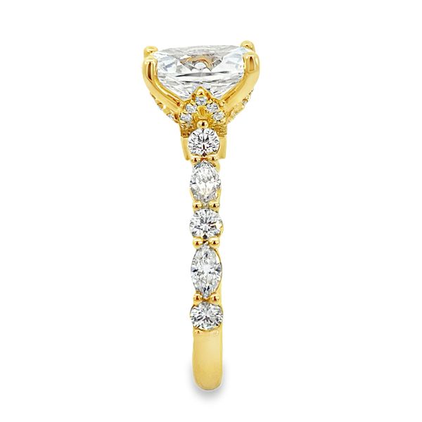 Verragio Renaissance Yellow Gold Engagement Ring Image 3 SVS Fine Jewelry Oceanside, NY