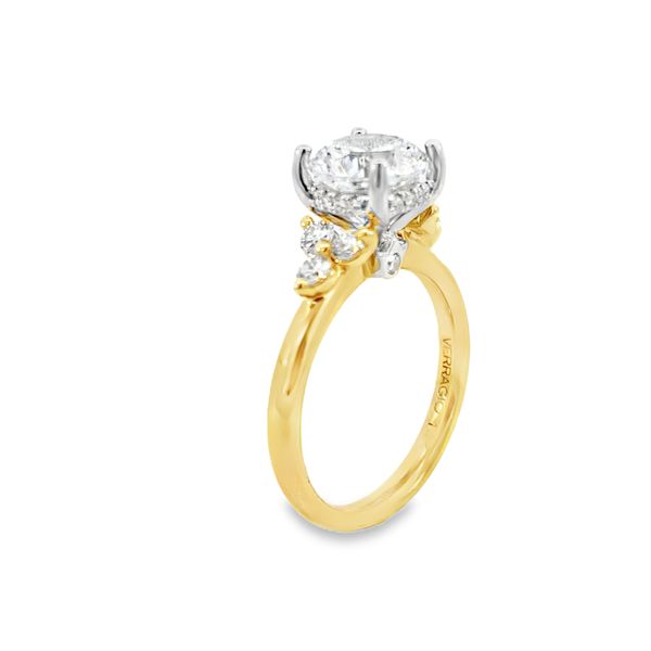 Verragio Renaissance Yellow & White Gold Engagement Ring Image 3 SVS Fine Jewelry Oceanside, NY