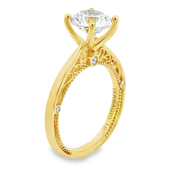 Verragio Venetian Yellow Gold Engagement Ring Image 3 SVS Fine Jewelry Oceanside, NY