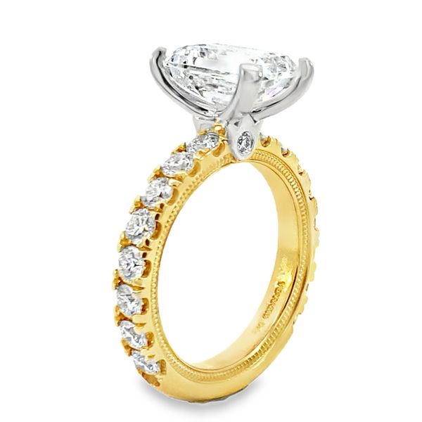 Verragio Tradition Yellow & White Gold Engagement Ring Image 2 SVS Fine Jewelry Oceanside, NY