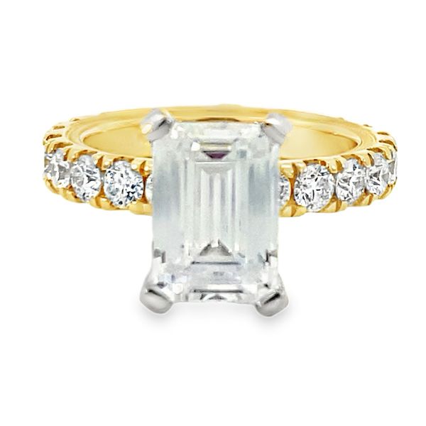 Verragio Tradition Yellow & White Gold Engagement Ring SVS Fine Jewelry Oceanside, NY