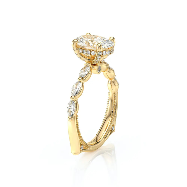 Verragio Vanguard Oval Diamond Engagement Ring in 14K Yellow Gold Image 2 SVS Fine Jewelry Oceanside, NY
