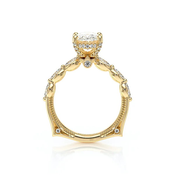 Verragio Vanguard Oval Diamond Engagement Ring in 14K Yellow Gold Image 3 SVS Fine Jewelry Oceanside, NY