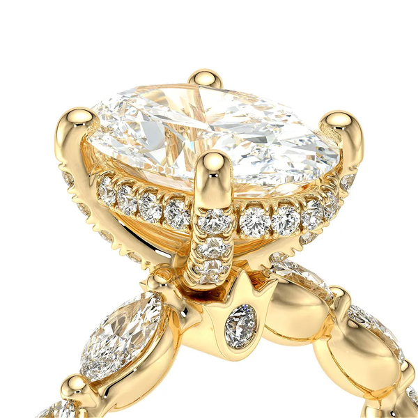 Verragio Vanguard Oval Diamond Engagement Ring in 14K Yellow Gold Image 5 SVS Fine Jewelry Oceanside, NY