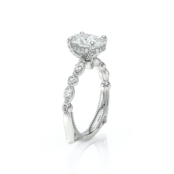 Verragio Vanguard Oval Diamond Engagement Ring in 14K White Gold Image 2 SVS Fine Jewelry Oceanside, NY