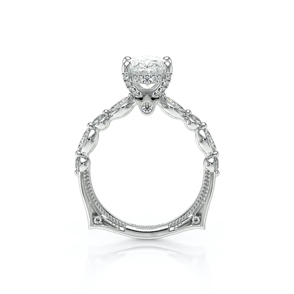 Verragio Vanguard Oval Diamond Engagement Ring in 14K White Gold Image 3 SVS Fine Jewelry Oceanside, NY