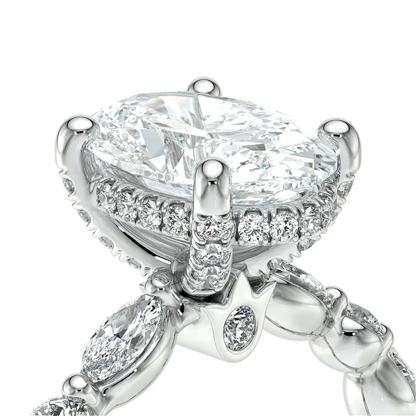 Verragio Vanguard Oval Diamond Engagement Ring in 14K White Gold Image 5 SVS Fine Jewelry Oceanside, NY