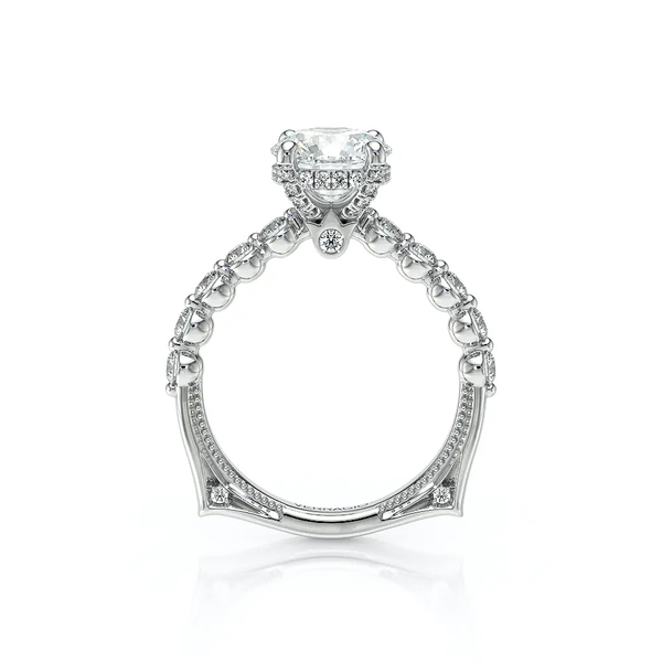 Verragio Vanguard Round Diamond Engagement Ring in 14K White Gold Image 3 SVS Fine Jewelry Oceanside, NY