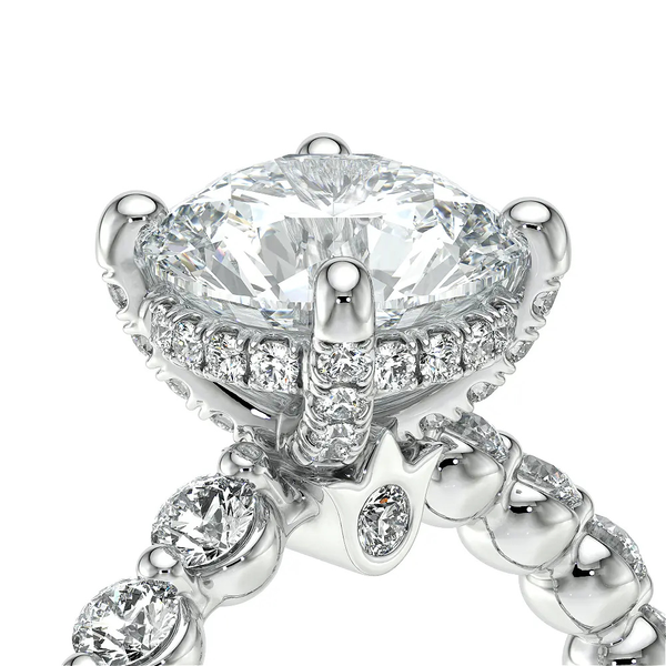 Verragio Vanguard Round Diamond Engagement Ring in 14K White Gold Image 5 SVS Fine Jewelry Oceanside, NY