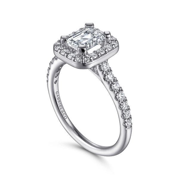 Gabriel & Co. Lyla White Gold Diamond Engagement Ring Image 3 SVS Fine Jewelry Oceanside, NY