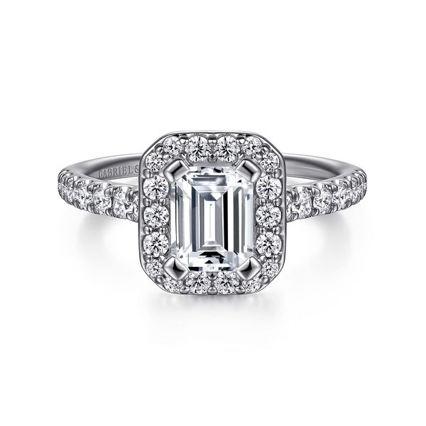 Gabriel & Co. Lyla White Gold Diamond Engagement Ring SVS Fine Jewelry Oceanside, NY
