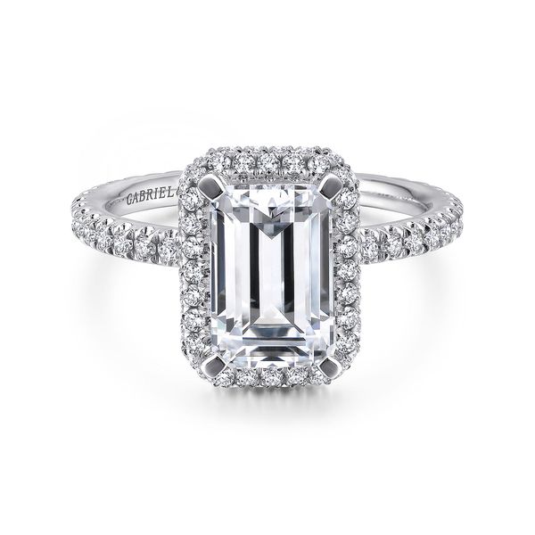 Gabriel & Co. Mary White Gold Diamond Engagement Ring SVS Fine Jewelry Oceanside, NY