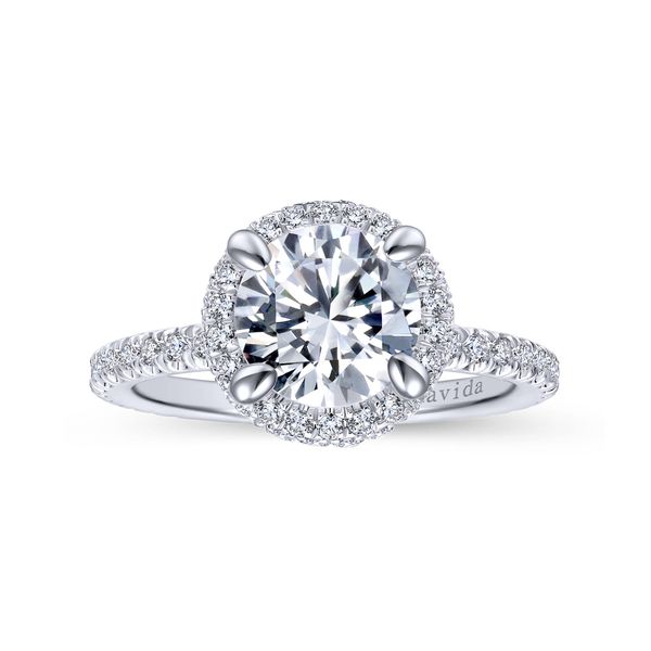 Gabriel & Co. Mary White Gold Diamond Engagement Ring Image 5 SVS Fine Jewelry Oceanside, NY