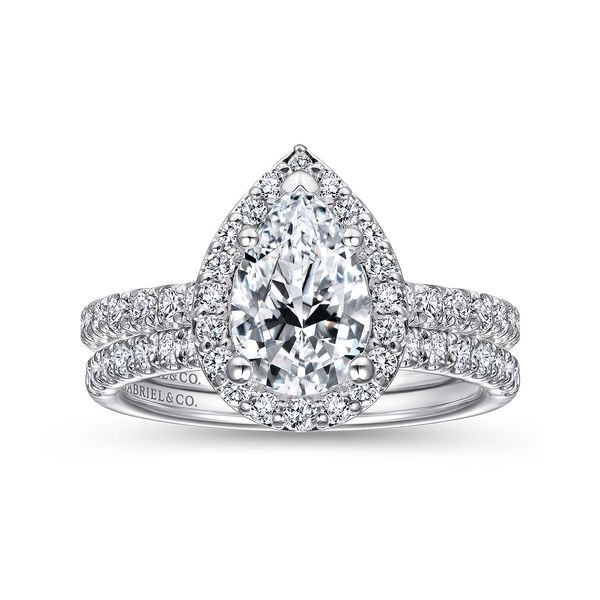 Gabriel & Co. Lyla White Gold Diamond Engagement Ring Image 4 SVS Fine Jewelry Oceanside, NY