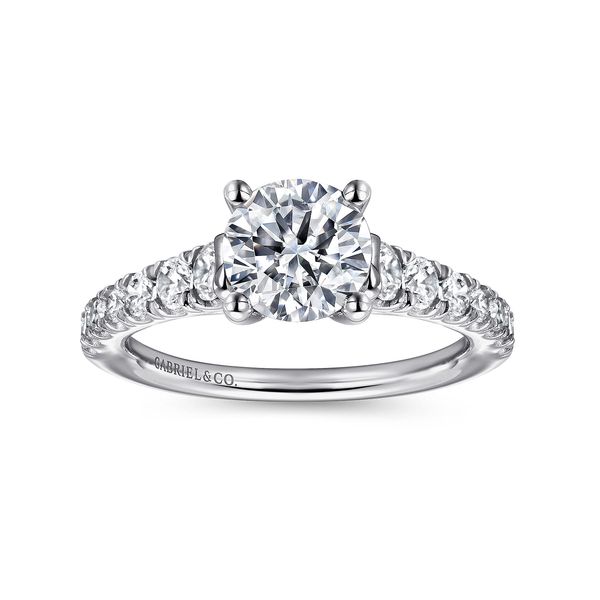 Gabriel & Co. Piper White Gold Diamond Engagement Ring Image 5 SVS Fine Jewelry Oceanside, NY