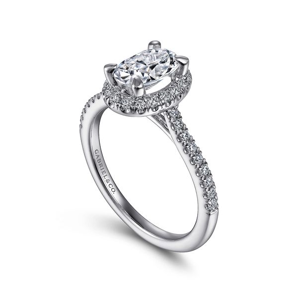 Gabriel & Co. Idina White Gold Diamond Engagement Ring Image 3 SVS Fine Jewelry Oceanside, NY
