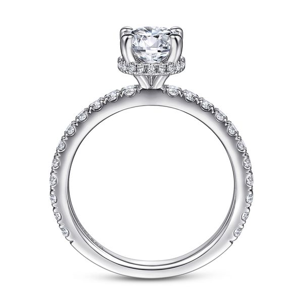 Gabriel & Co. Alina White Gold Diamond Engagement Ring Image 2 SVS Fine Jewelry Oceanside, NY