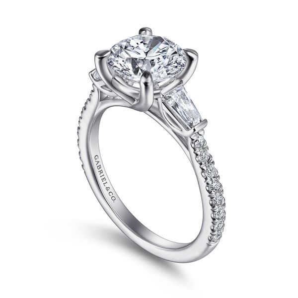 Gabriel & Co. Tierra White Gold Diamond Engagement Ring Image 3 SVS Fine Jewelry Oceanside, NY