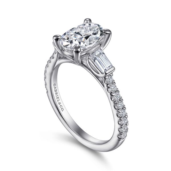 Gabriel & Co. Tierra White Gold Diamond Engagement Ring Image 3 SVS Fine Jewelry Oceanside, NY