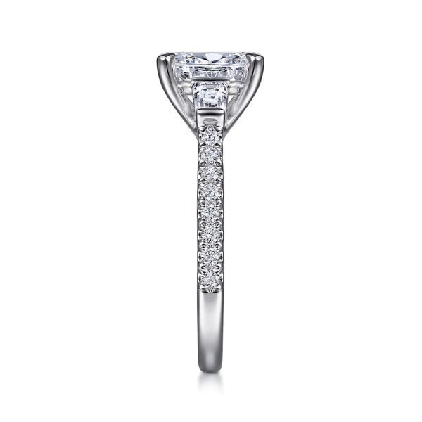 Gabriel & Co. Tierra White Gold Diamond Engagement Ring Image 5 SVS Fine Jewelry Oceanside, NY