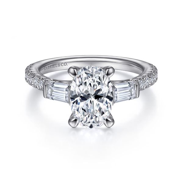 Gabriel & Co. Tierra White Gold Diamond Engagement Ring SVS Fine Jewelry Oceanside, NY