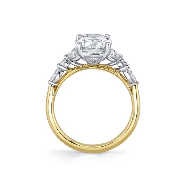 Sylvie Selina Yellow & White Gold Engagement Ring Image 2 SVS Fine Jewelry Oceanside, NY