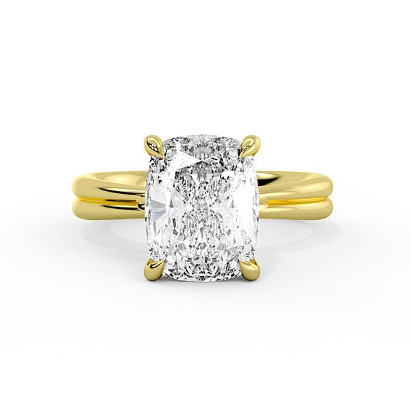 Sylvie Calia Yellow Gold Solitaire Engagement Ring Image 3 SVS Fine Jewelry Oceanside, NY