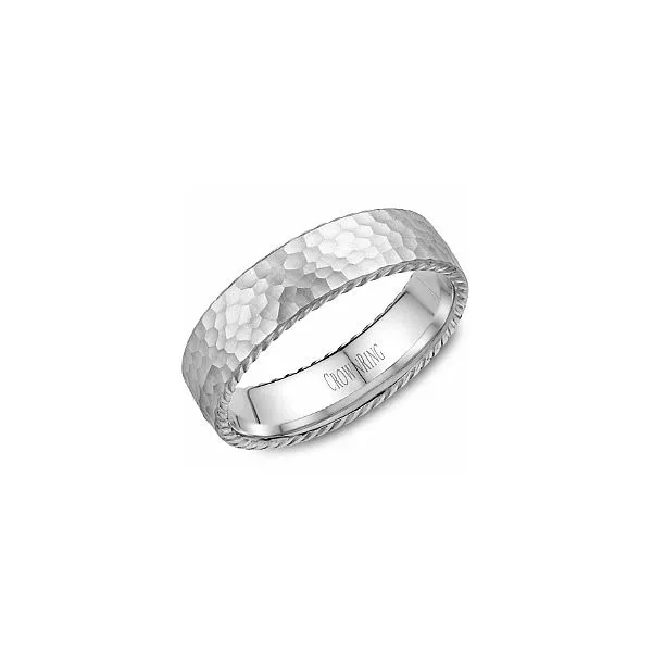 Crown Ring Rope Collection White Gold Wedding Band SVS Fine Jewelry Oceanside, NY