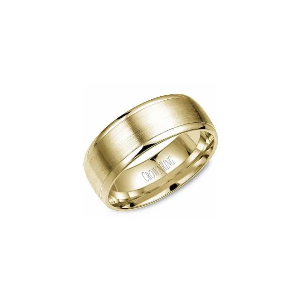 Crown Ring Yellow Gold Wedding Band SVS Fine Jewelry Oceanside, NY