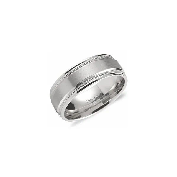 Crown Ring White Gold Wedding Band SVS Fine Jewelry Oceanside, NY