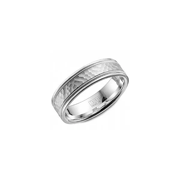 Crown Ring White Gold Wedding Band SVS Fine Jewelry Oceanside, NY