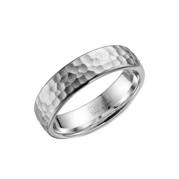 Crown Ring White Gold Wedding Band SVS Fine Jewelry Oceanside, NY