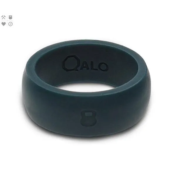 Men's QALO Slate Grey Silicone Wedding Band. Size 9 SVS Fine Jewelry Oceanside, NY