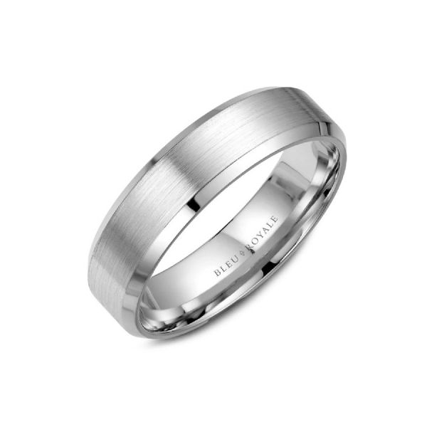 Bleu Royale Collection White Gold Wedding Band SVS Fine Jewelry Oceanside, NY
