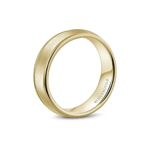 Bleu Royale Collection Yellow Gold Wedding Band Image 2 SVS Fine Jewelry Oceanside, NY