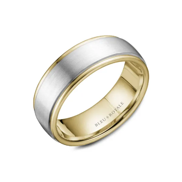 Bleu Royale Collection Yellow & White Gold Wedding Band