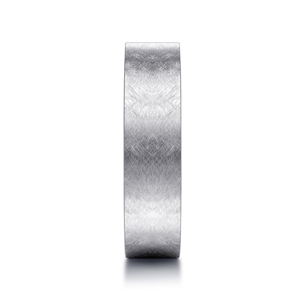 Gabriel Jaxson Men's 14K White Gold Wedding Band Image 4 SVS Fine Jewelry Oceanside, NY