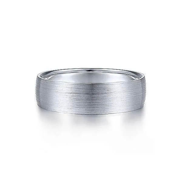 Gabriel Samuel Men's 14K White Gold Wedding Band SVS Fine Jewelry Oceanside, NY