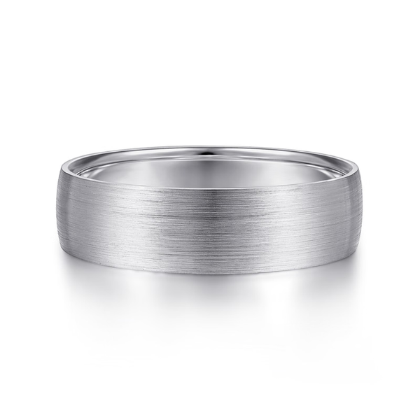 Gabriel Samuel Men's 14K White Gold Wedding Band SVS Fine Jewelry Oceanside, NY