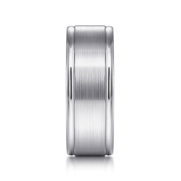 Gabriel Emmett Men's 14K White Gold Wedding Band Image 4 SVS Fine Jewelry Oceanside, NY
