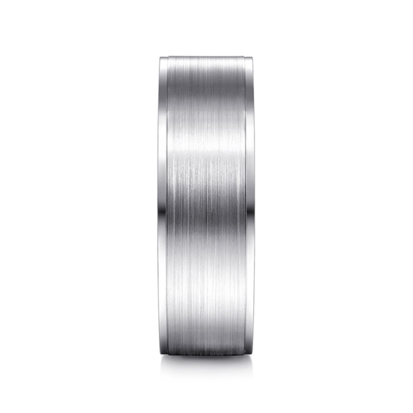 Gabriel Michael Men's 14K White Gold Wedding Band Image 4 SVS Fine Jewelry Oceanside, NY