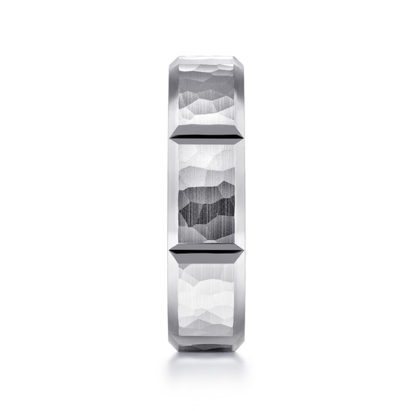 Gabriel Zachary Men's 14K White Gold Wedding Band Image 4 SVS Fine Jewelry Oceanside, NY