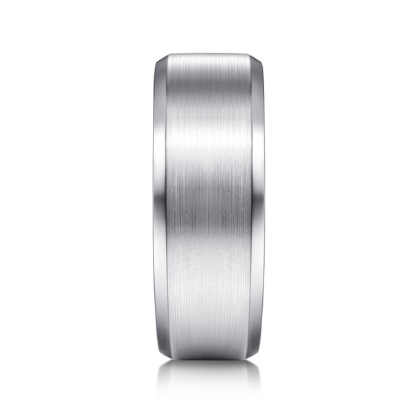 Gabriel Sebastian Men's 14K White Gold Wedding Band Image 4 SVS Fine Jewelry Oceanside, NY
