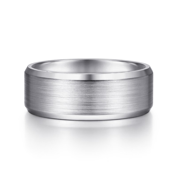 Gabriel Sebastian Men's 14K White Gold Wedding Band SVS Fine Jewelry Oceanside, NY