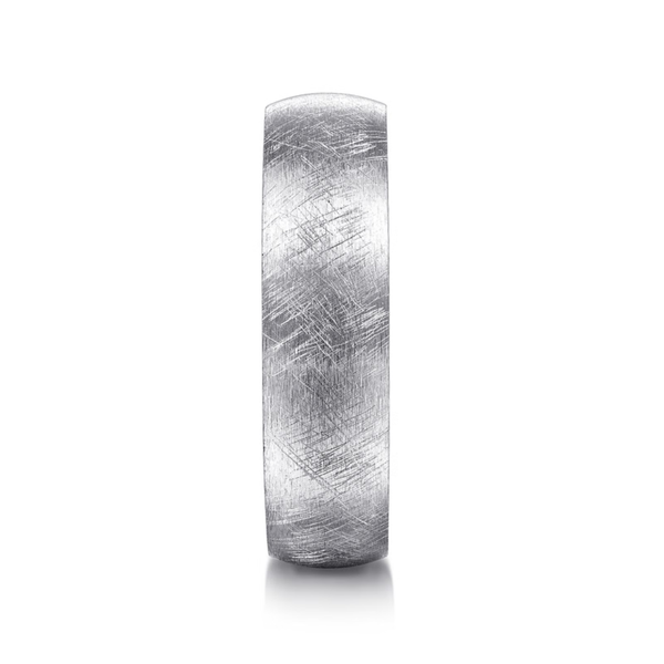 Gabriel Isaac Men's 14K White Gold Wedding Band Image 4 SVS Fine Jewelry Oceanside, NY