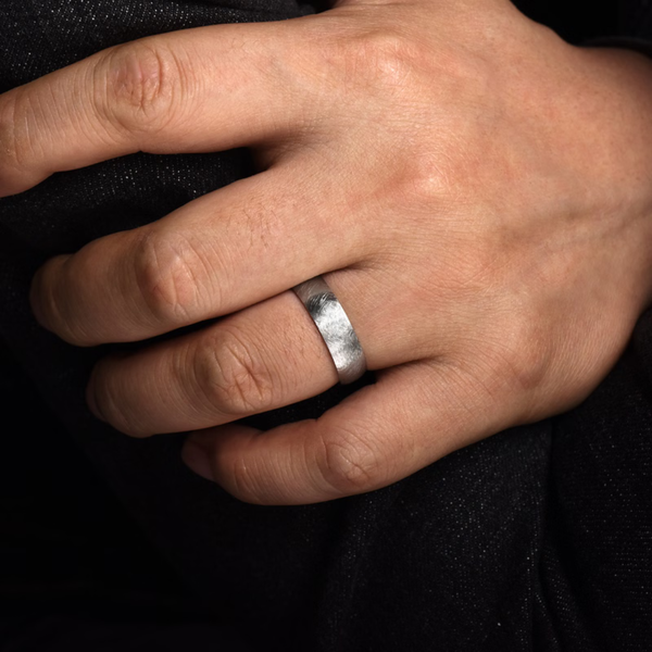 Gabriel Isaac Men's 14K White Gold Wedding Band Image 5 SVS Fine Jewelry Oceanside, NY