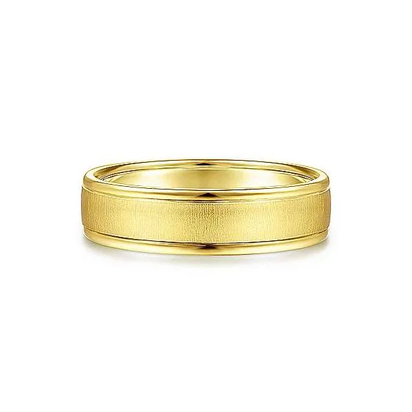 Gabriel Elijah Men's 14K Yellow Gold Wedding Band SVS Fine Jewelry Oceanside, NY